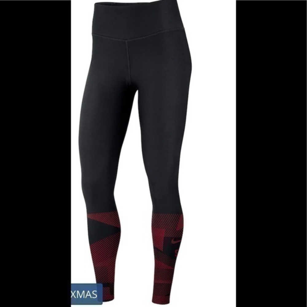 Nike Women's Geometric Performance Leggings - Black